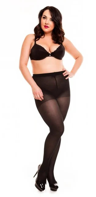 Elegante half doorschijnende panty met lichte ondersteuning Glamory Vital 40